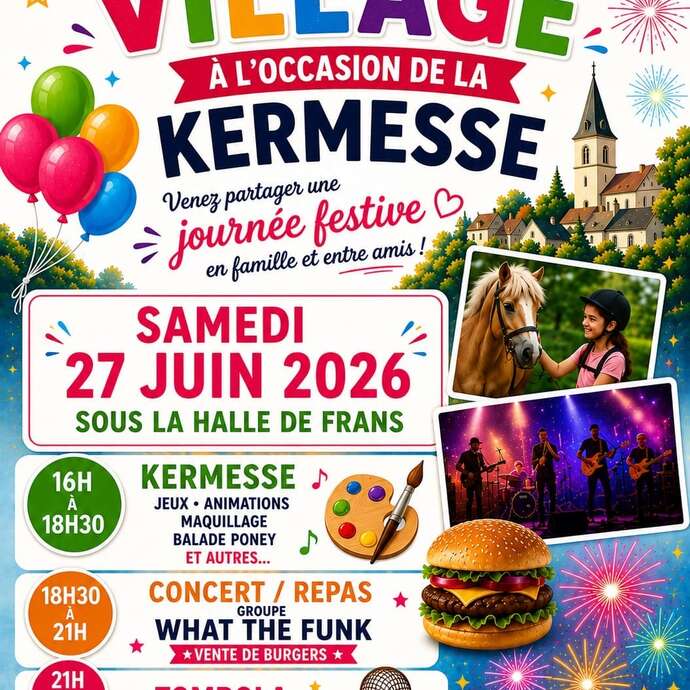 Fête du village et Kermesse à Frans