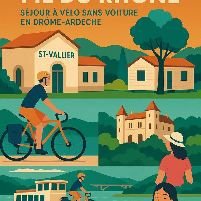 Séjour "Rêveries au fil du Rhône" – 2 jours sans voiture, à vélo
