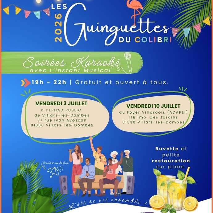 Les Guinguettes du Colibri - Soirée Karaoké