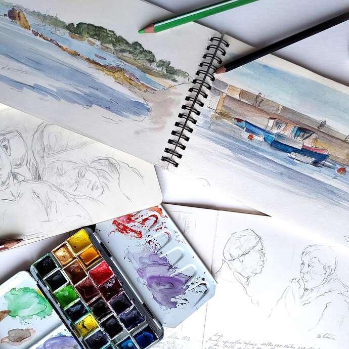 Stage dessin / aquarelle - Carnet de voyage