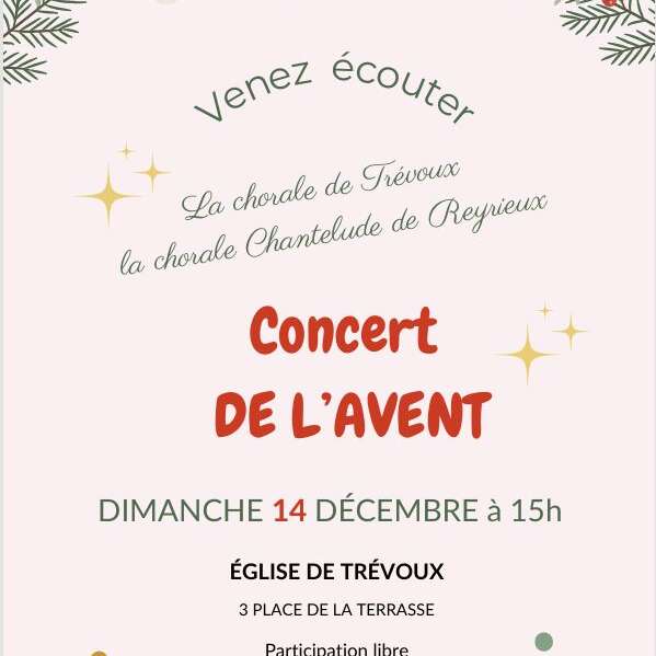 Concert de l'Avent à l'Eglise Saint-Symphorien de Trévoux