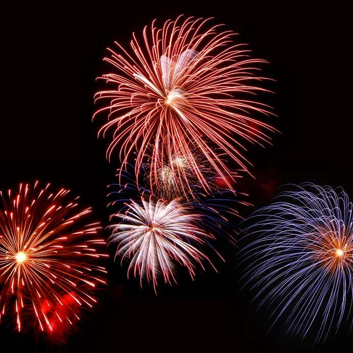 Feu d'artifice et bal