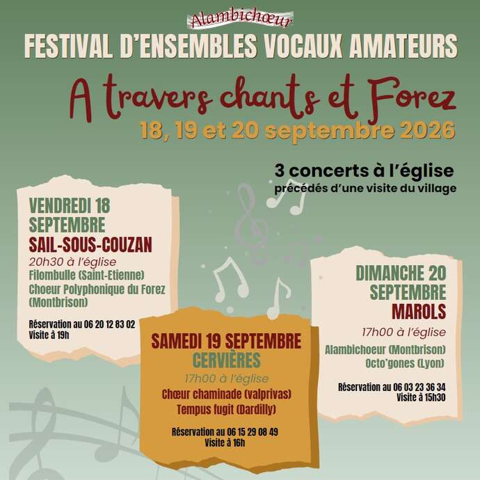 Filombulle et le Choeur Polyphonique du Forez - Festival d'ensembles vocaux amateurs
