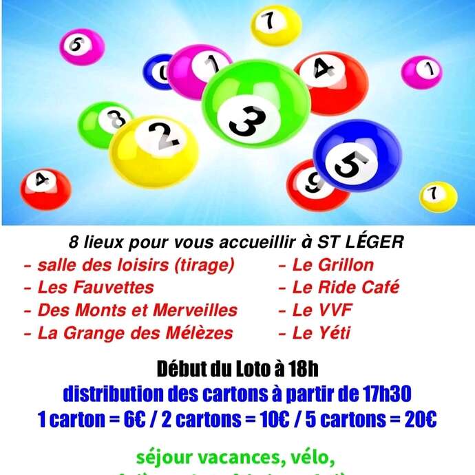 Loto inter bars du Ski Club de St Léger