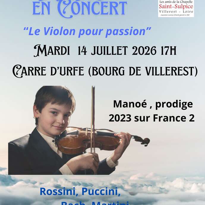 Concert "Le violon pour passion" Manoé Grandvuinet