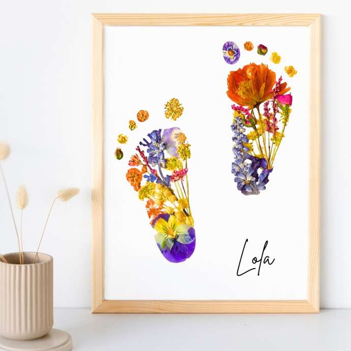 Atelier adulte Tableau fleuri