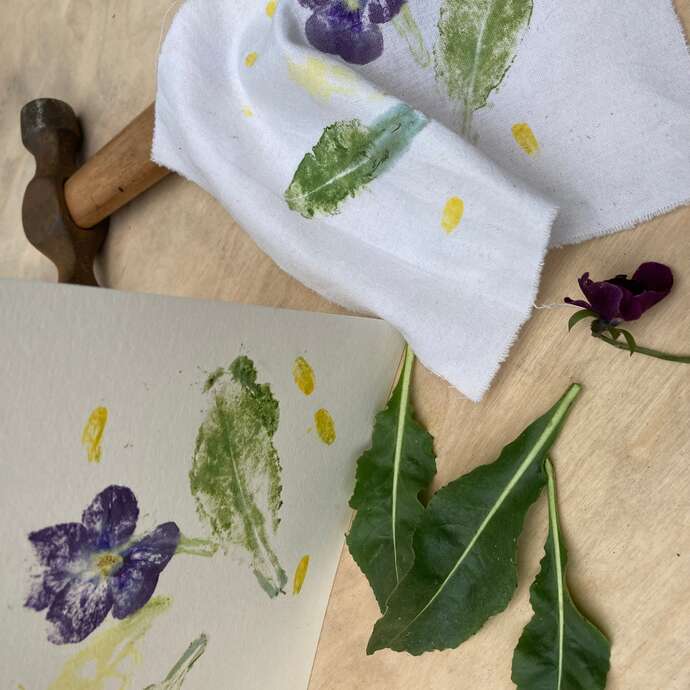 Journées Européennes du Patrimoine - Atelier Tataki-zomé, empreintes végétales