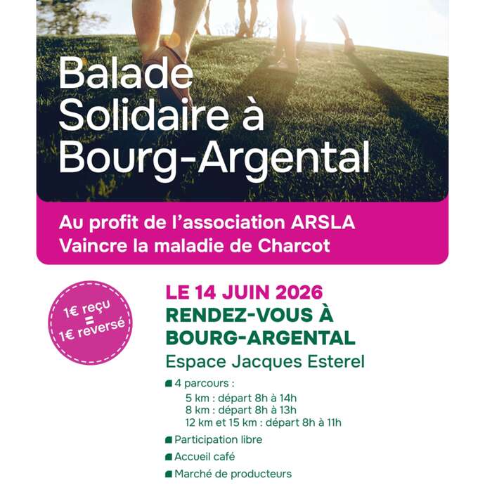 Balade solidaire à Bourg-Argental
