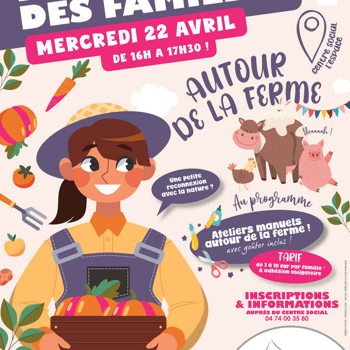 Ateliers créatifs et manuels "Autour de la ferme" !