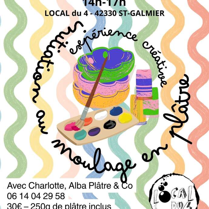 Expérience Créative du Local du 4 : Initiation au moulage en plâtre