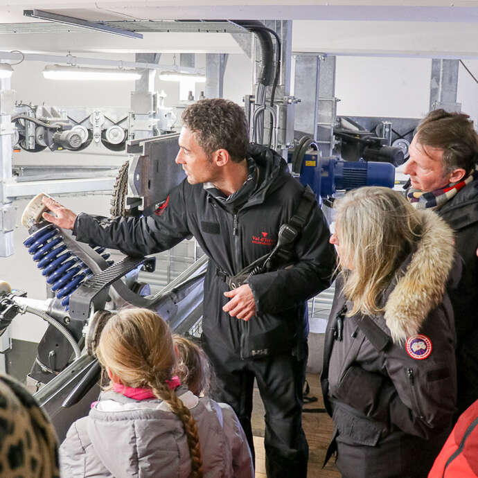 Behind the scenes in Val d'Isère