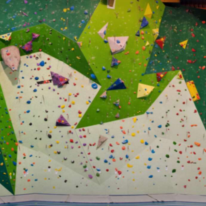 Climbing at the Daniel Du Lac climbing gym