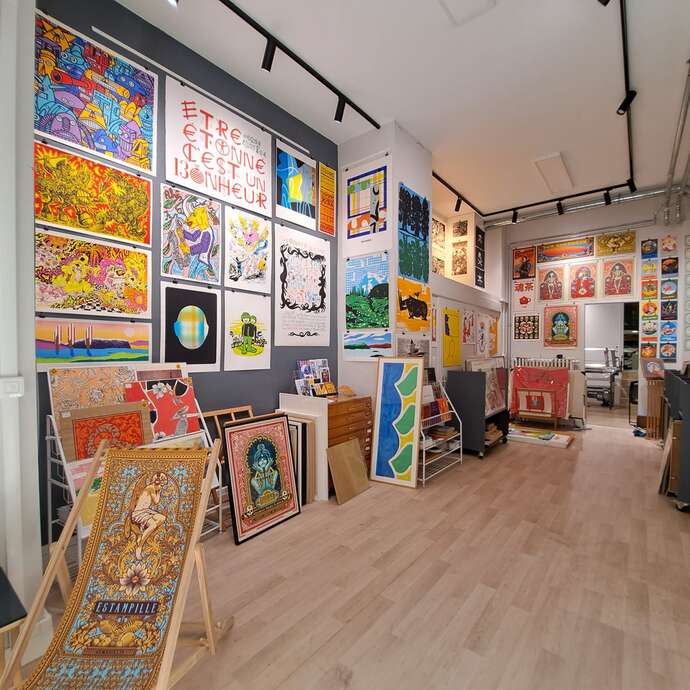 Showroom Estampille Art screen printing