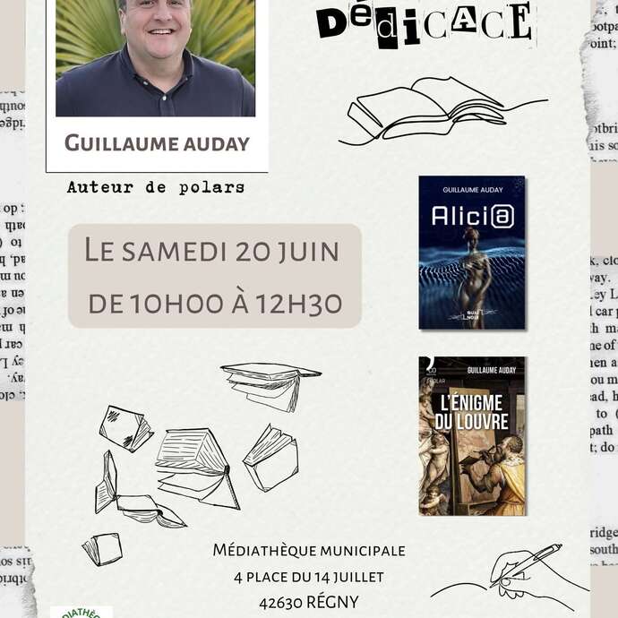 Rencontre dédicace - Guillaume Auday