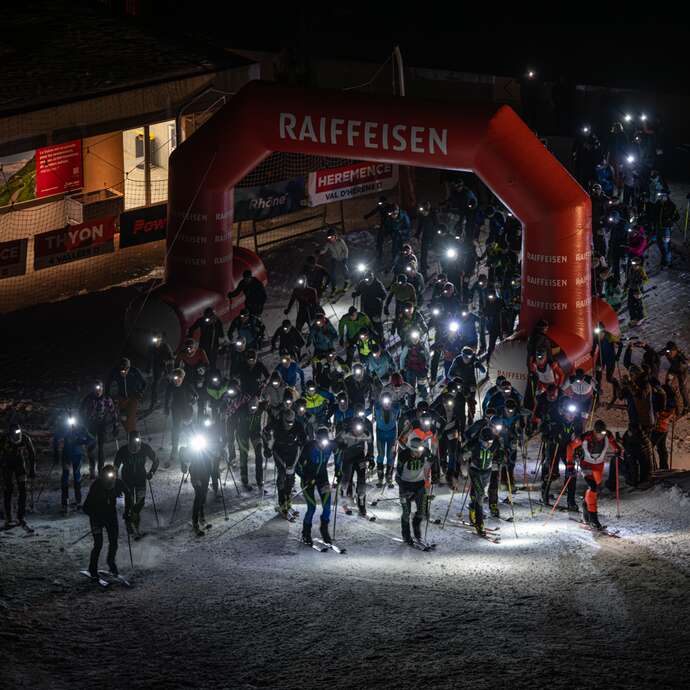 Course nocturne de ski alpinisme