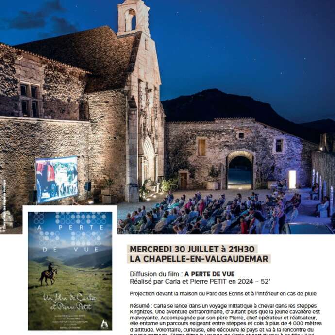 Projection en plein air : "'A perte de vue"