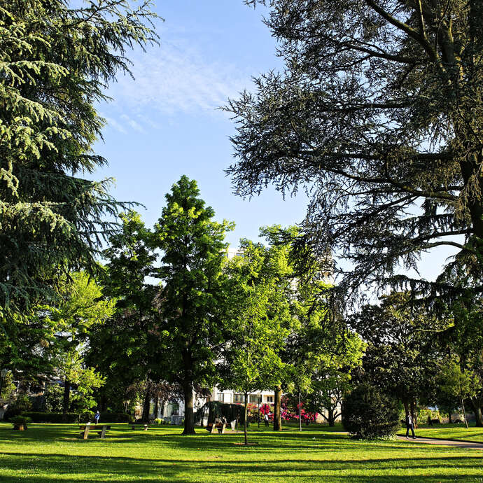 Hof des Rathauses und Park Nelson Mandela