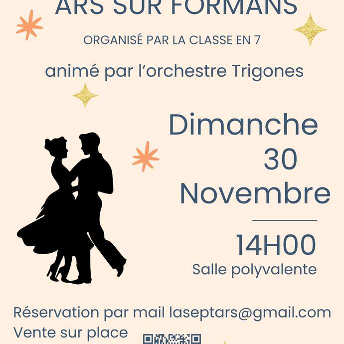 Thé Dansant à Ars-sur-Formans