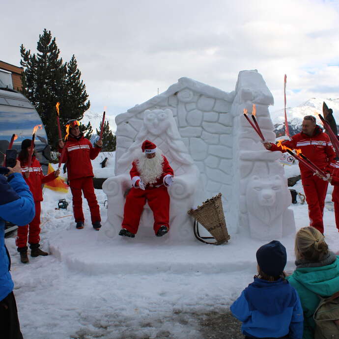 Santa's arrival
