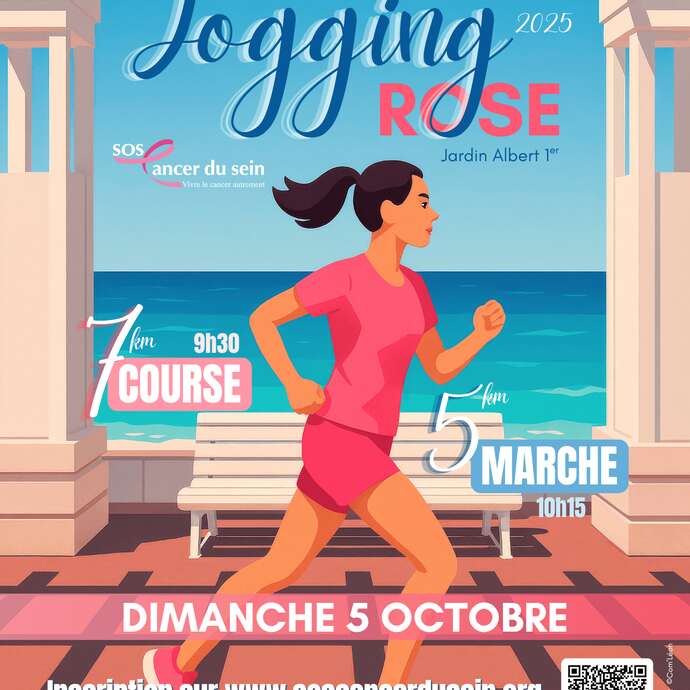 Jogging Rose et Marche Rose