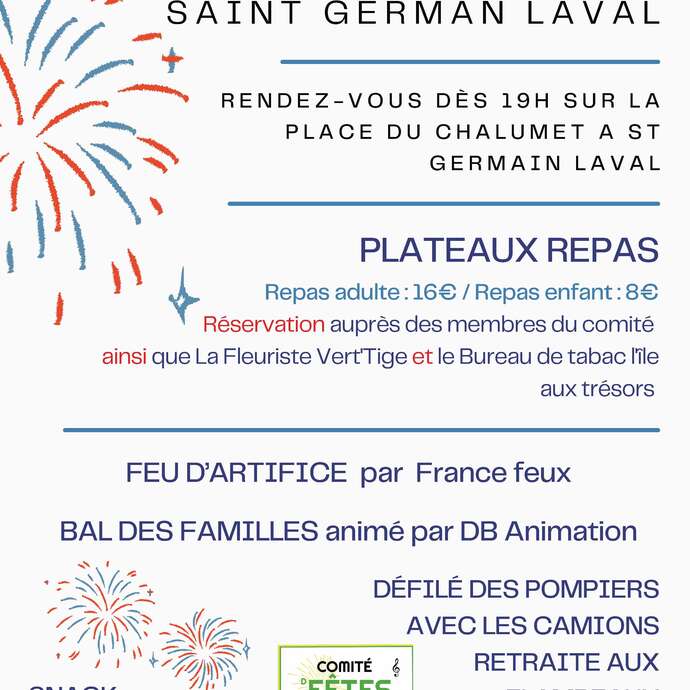 Fête du 13 juillet à St Germain Laval