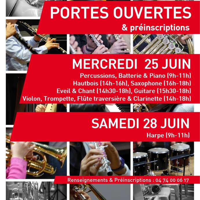 Portes ouvertes & Préinscriptions - École de musique de Trévoux