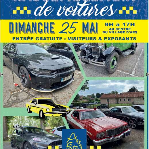 Rassemblement de voitures à Ars-sur-Formans