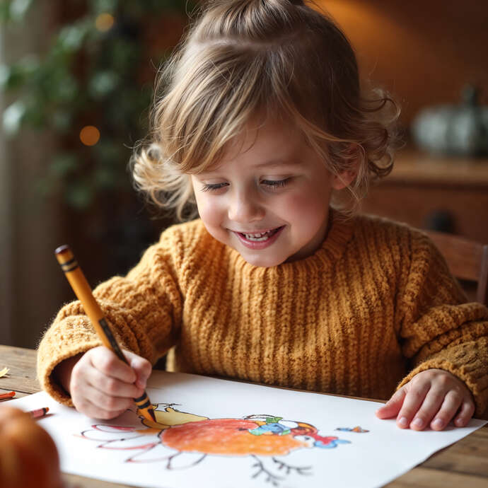 Semaine gourmande : concours de dessins d'automne