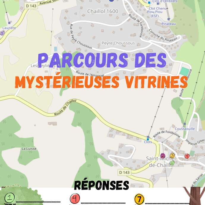 Correction des Mystérieuses Vitrines