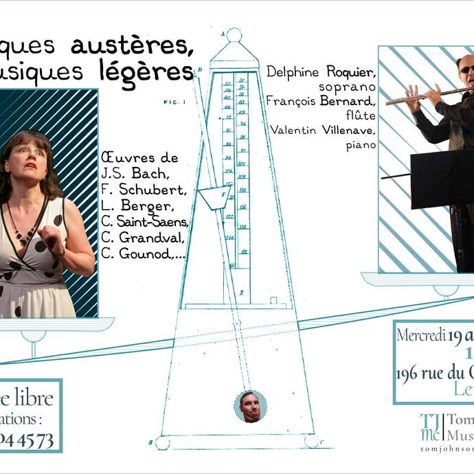 Musiques austères, musiques légères — Récital pour soprano, flûte et piano
