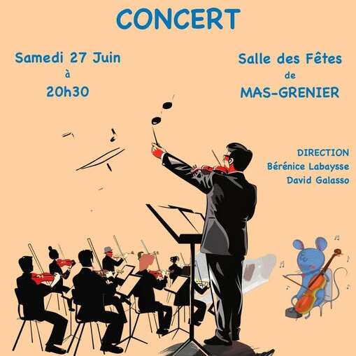 L'orchestre départemental à cordes en concert à Mas-Grenier