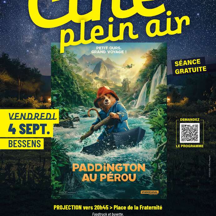 ciné plein air /" Paddington au Pérou "