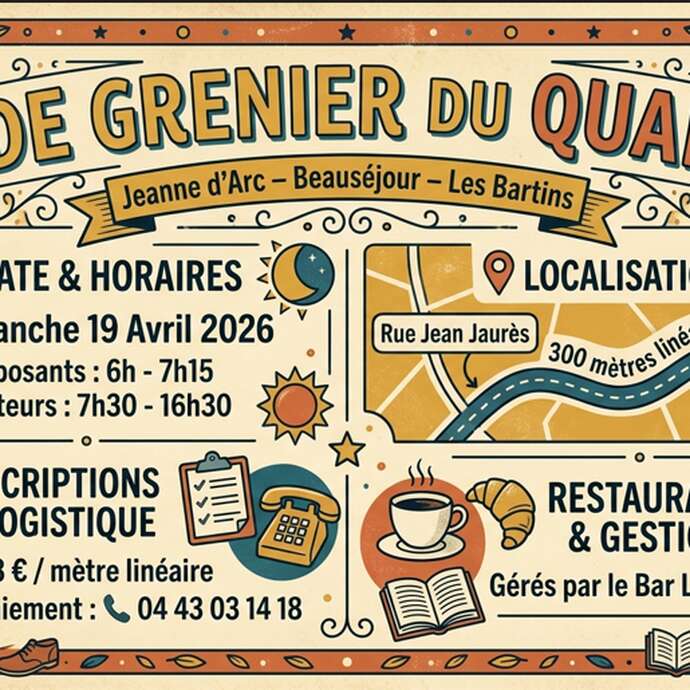 Premier vide-greniers solidaire du quartier Jeanne d'arc