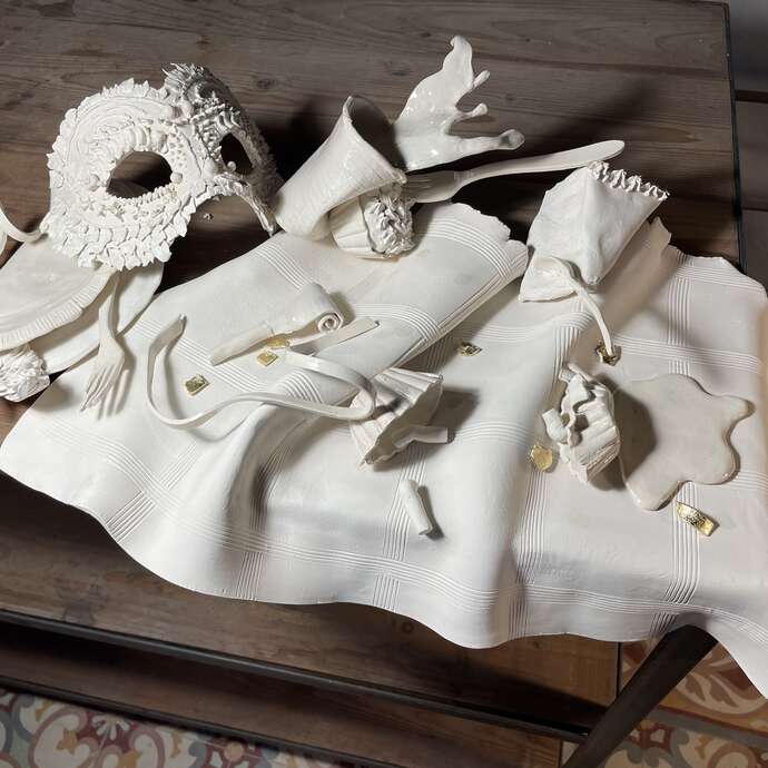 Exposition "Éteindre les lampions" par l'artiste Odyssée Dao