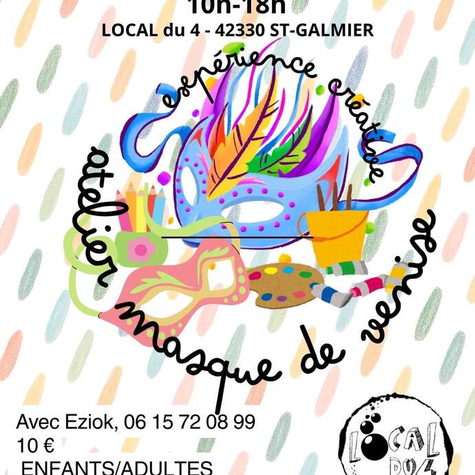Expérience créative : Atelier Masque de Venise avec Eziok