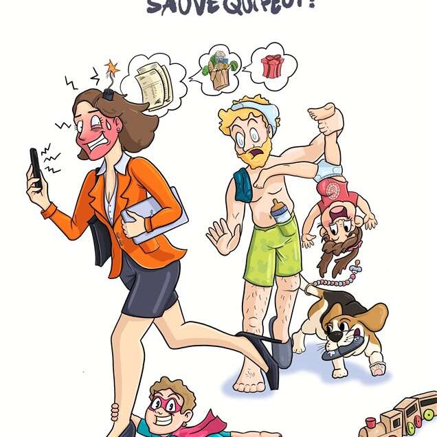 Charge mentale, sauve qui peut - comédie