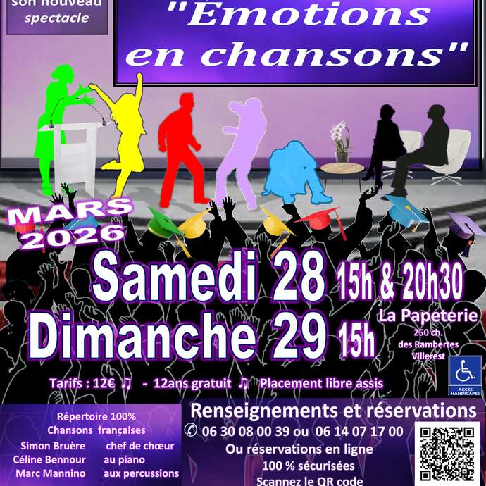 Spectacle "Colloque Emotions en chansons"