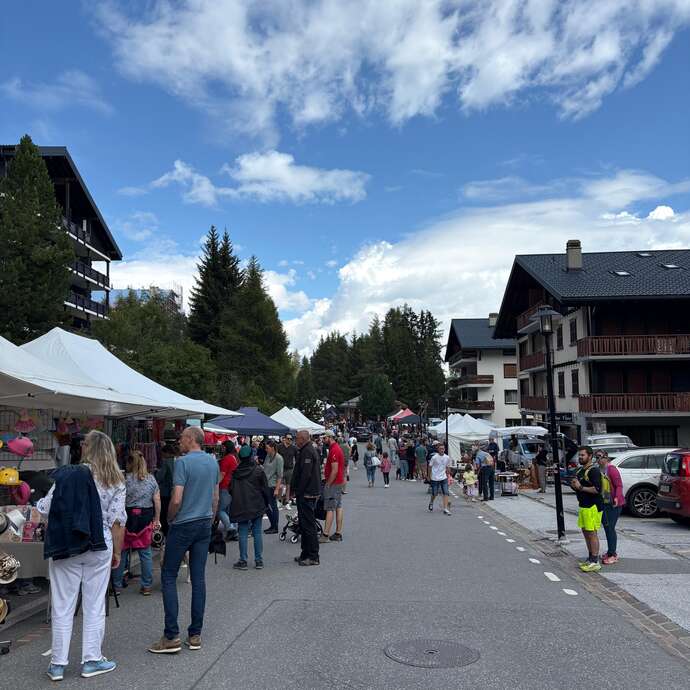 Alpine flea market and craft market