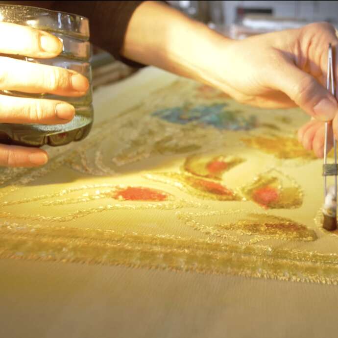 Atelier initiation peinture sur soie