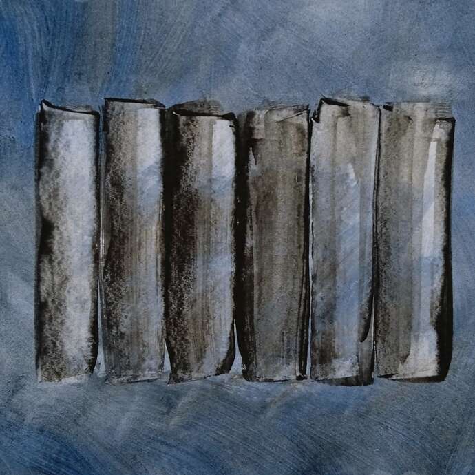 Exposition « Papiers Peints », Embruns & Bibliothèques, de Marie Meynier