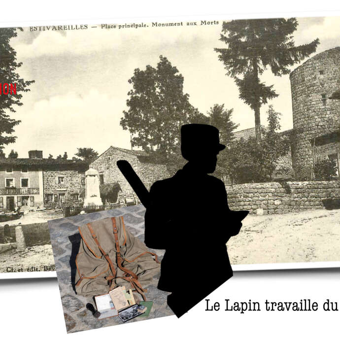 "Message personnel  : Le Lapin travaille du pinceau..." - Jeu de Piste