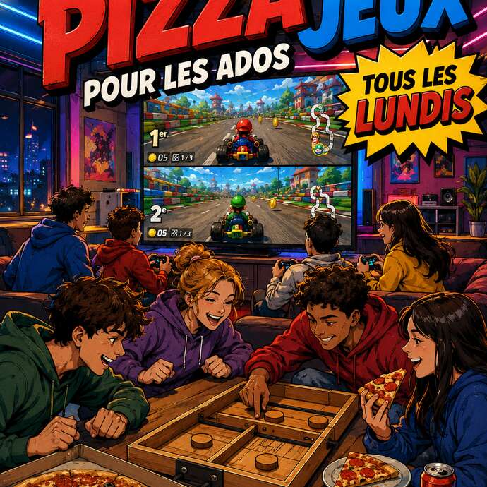 Soirée Ado pizza et jeux