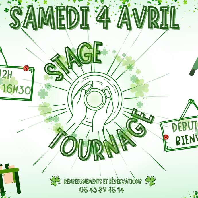 Stage de tournage (poterie)