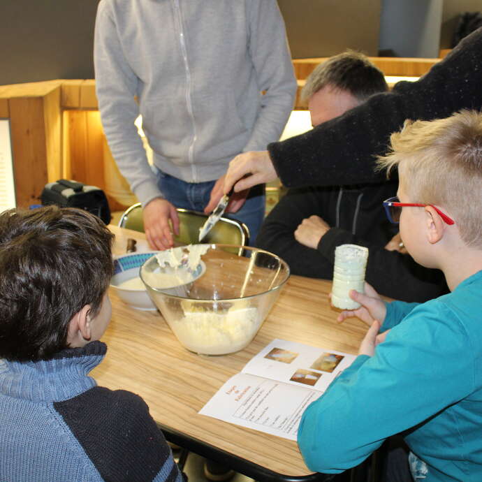 De la vache au beurre - Atelier