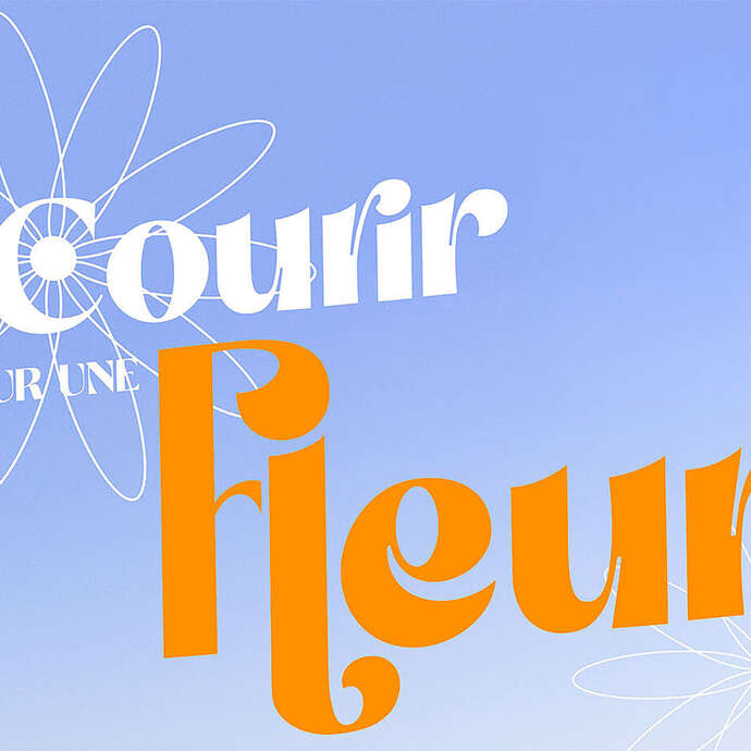 Courir pour une fleur