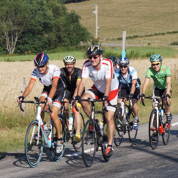 Parcours vélo du col de la République versant nord
