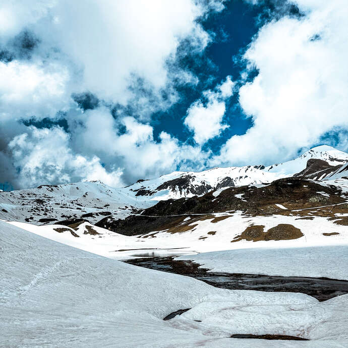 Lac caché en raquette