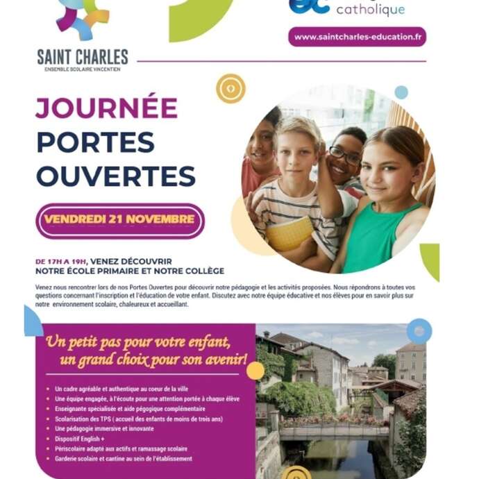Journées Portes Ouvertes de l'École Saint Charles