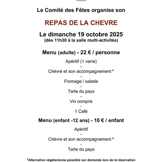 Repas de la chèvre