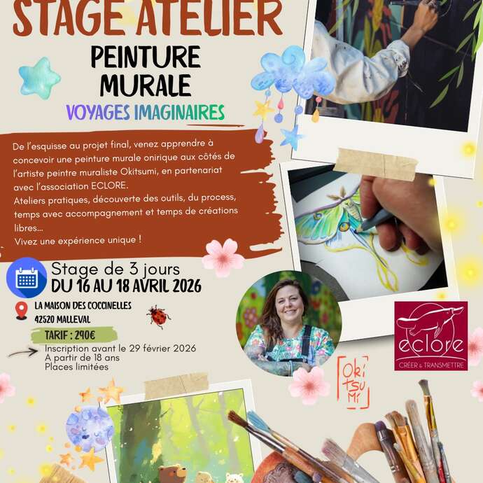Stage atelier peinture murale - Voyages Imaginaires